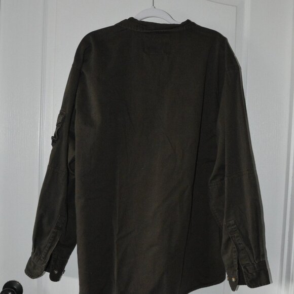 Woolrich Outdoor Guide Collection Olive Green Camping Hunting Shirt Men's XLarge - Picture 3 of 4